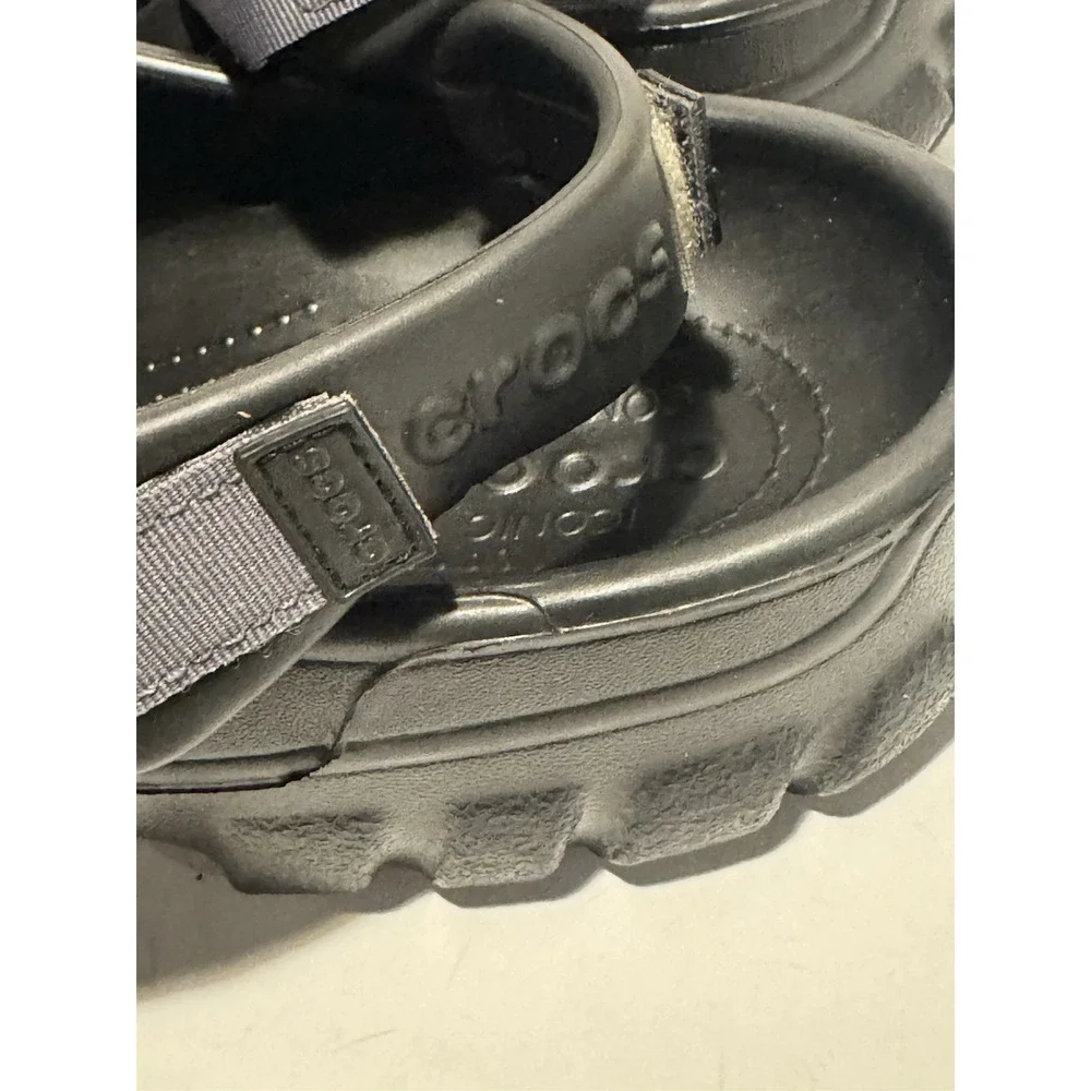 Crocs Offroad Sport Clogs Men's Size 13 Black Slip-On Shoe Adjustable Straps New